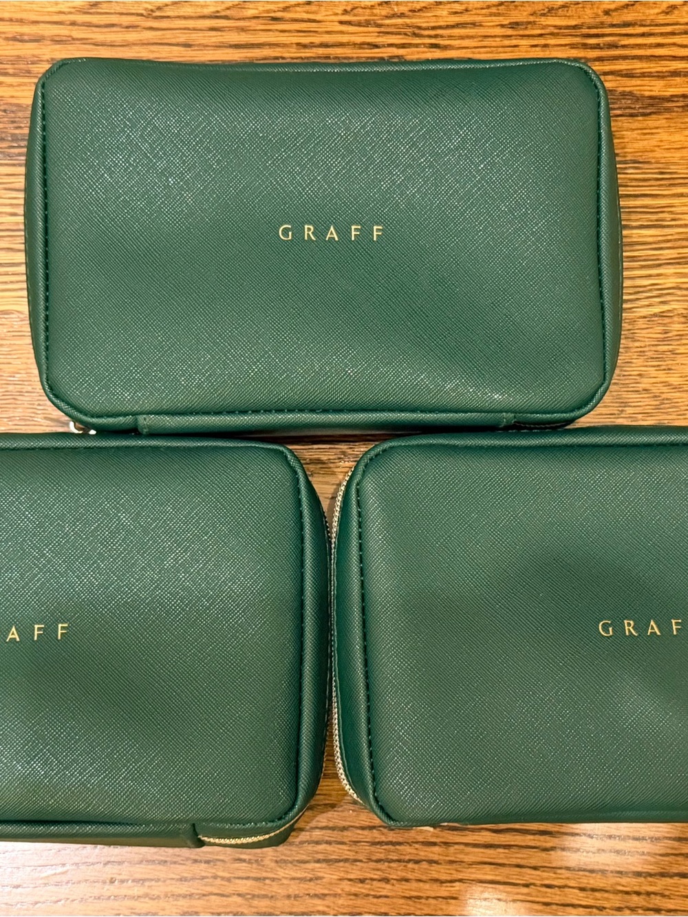 Korean Air Graff Green Travel Pouch